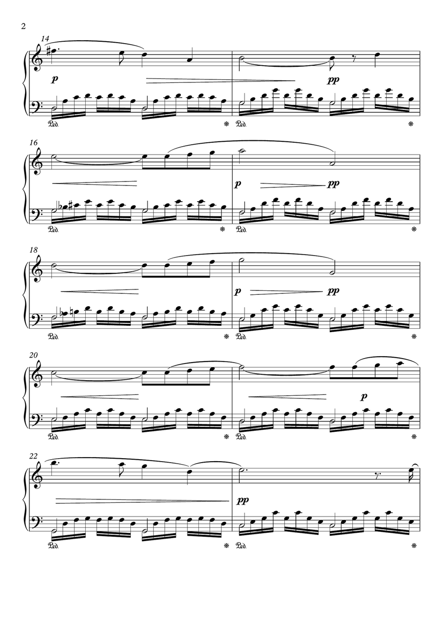 Ave Maria piano solo pdf by Gounod Bach image number null