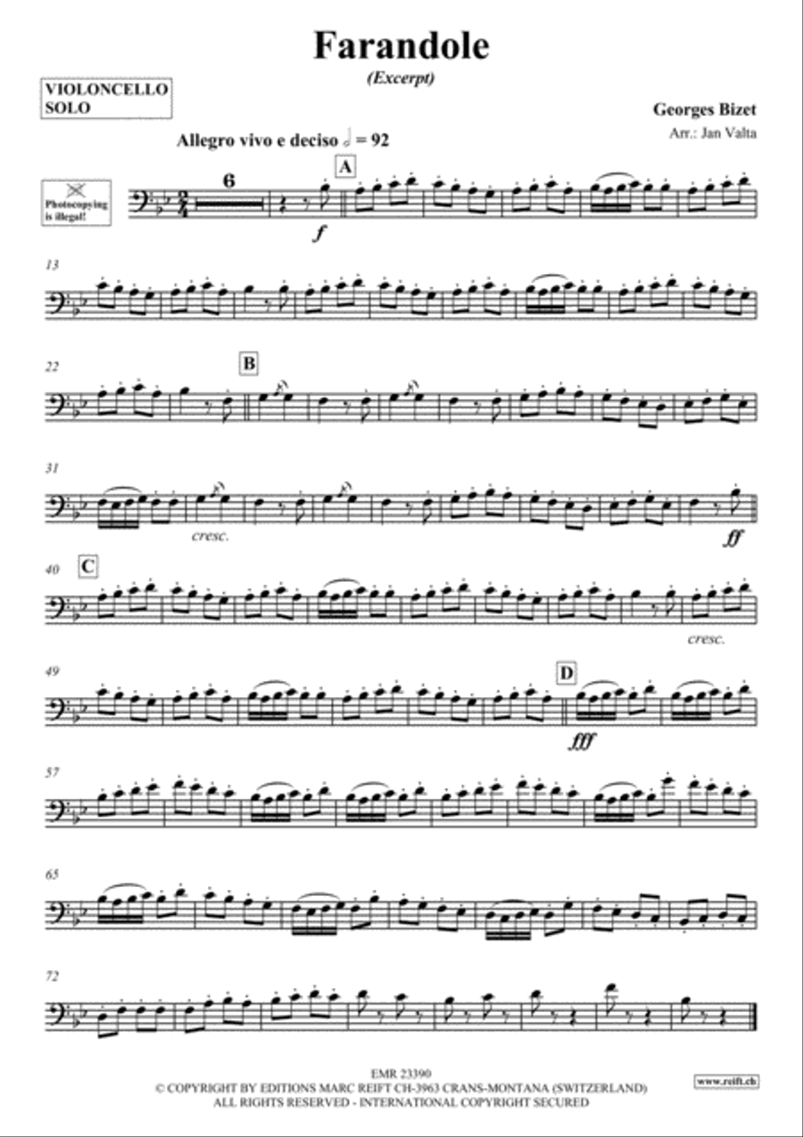 Farandole Piano Accompaniment scores gallery preview page 2