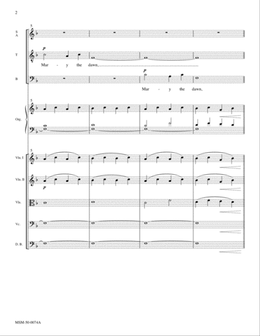 Mary the Dawn Choir scores gallery preview page 3