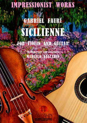 Book cover for SICILIENNE - GABRIEL FAURÉ - FOR VIOLIN AND GUITAR