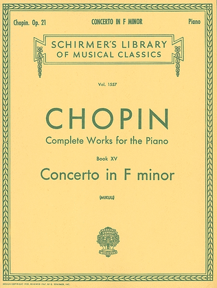 Book cover for Concerto No. 2 in F Minor, Op. 21
