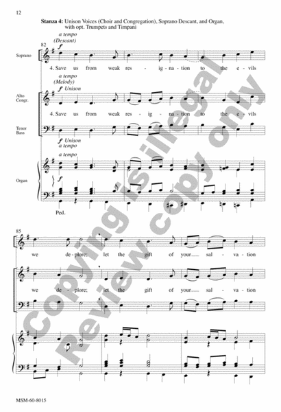God of Grace and God of Glory (Choral Score) image number null