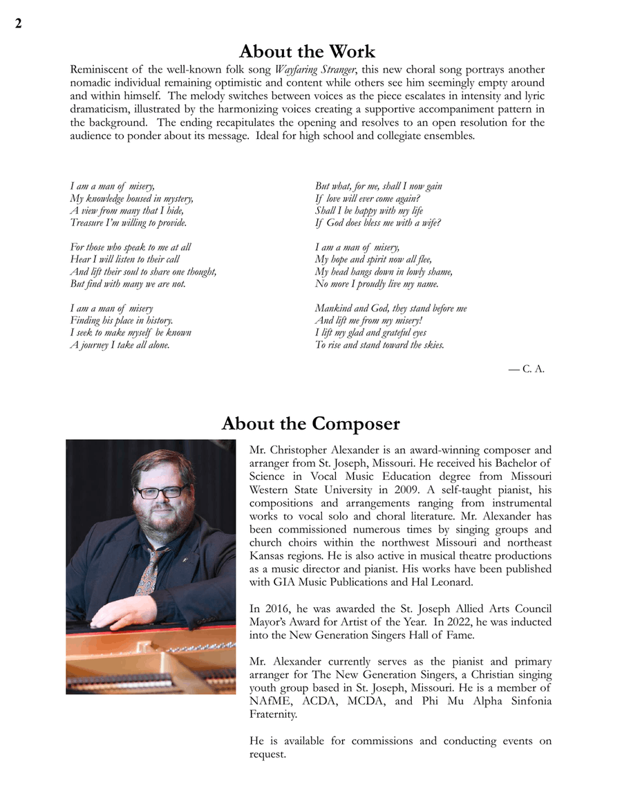 Elegy of a Man in Missouri TTBB scores gallery preview page 2