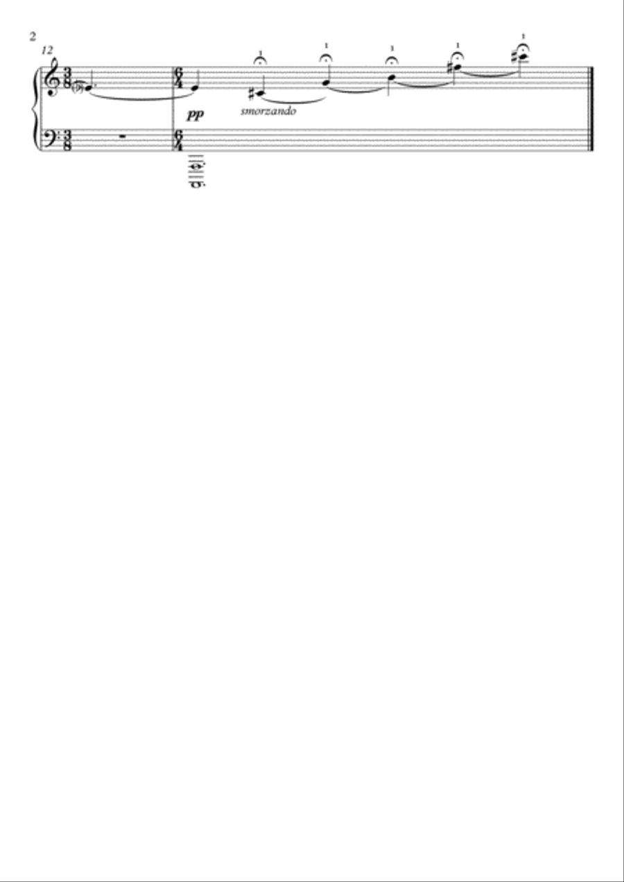 Prelude and Nocturne for LH alone Piano Solo scores gallery preview page 3