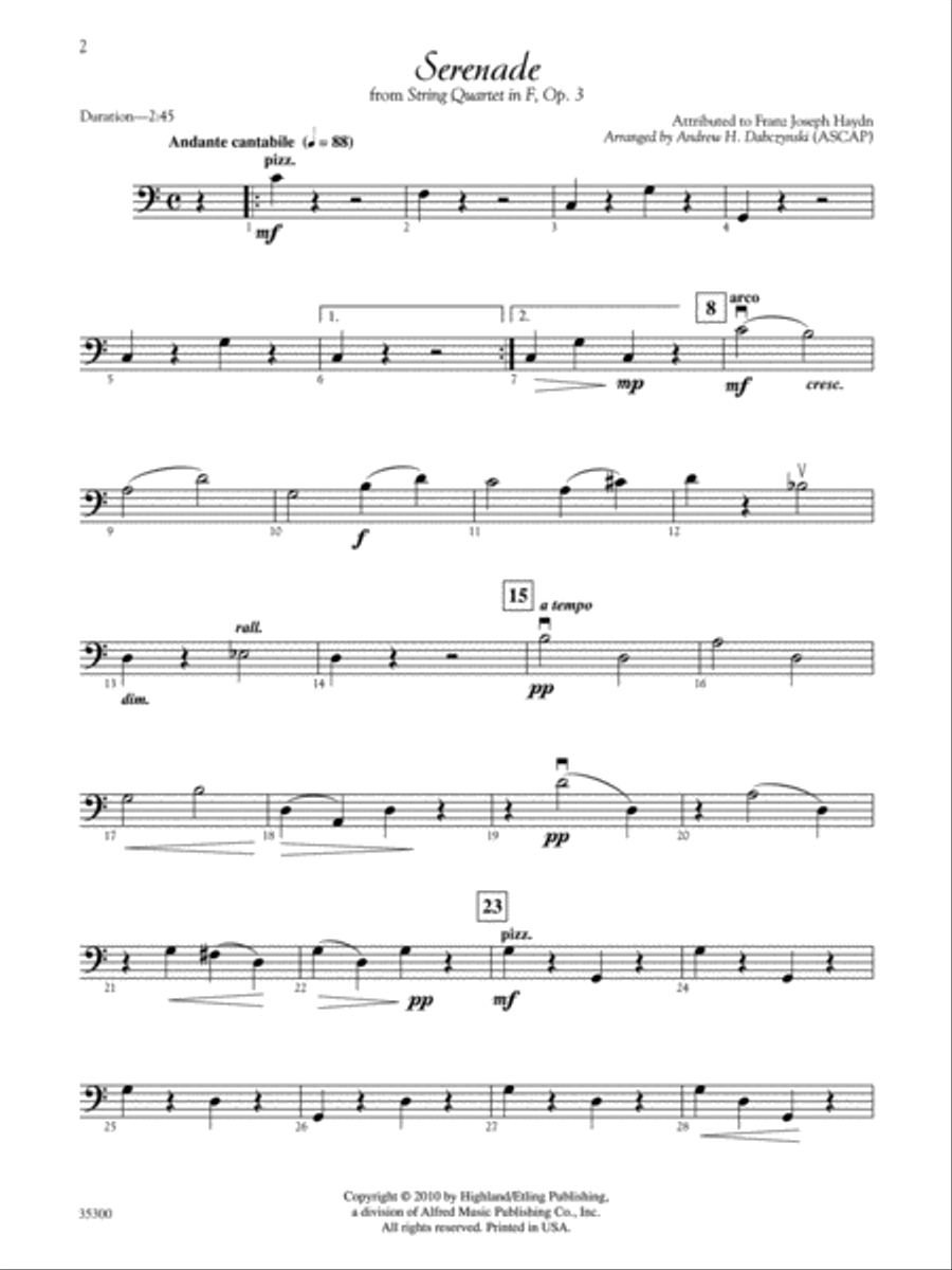 Classic String Quartets for Festivals, Weddings, and All Occasions String Quartet scores gallery preview page 3