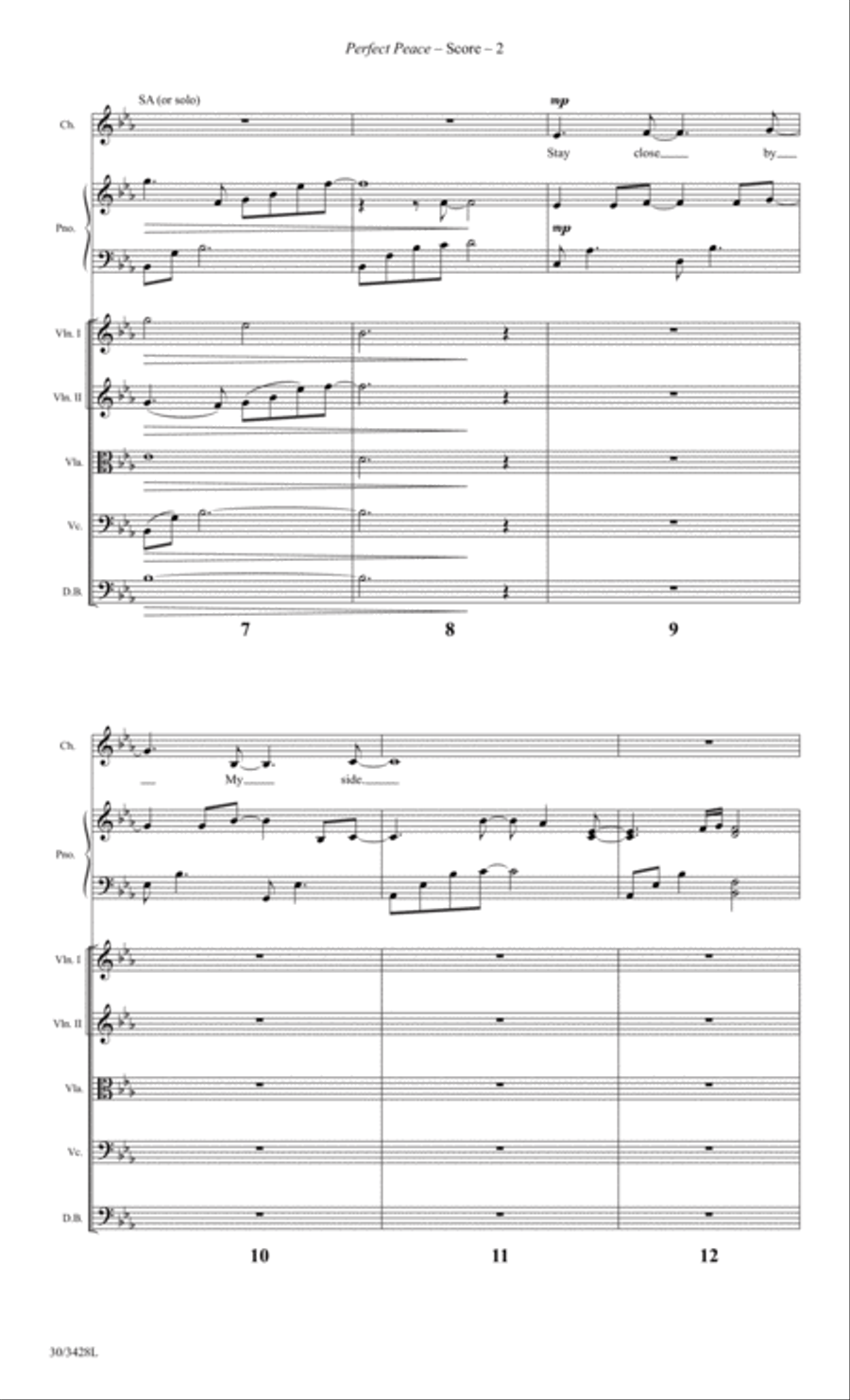 Perfect Peace - Instrumental Ensemble Score and Parts Choir scores gallery preview page 5