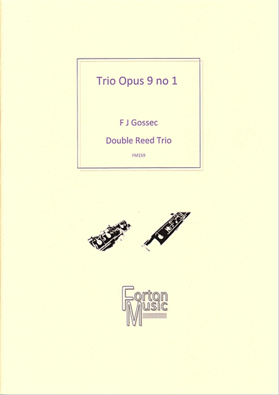Trio Opus 9 no 1 Woodwind Trio scores gallery preview page 1