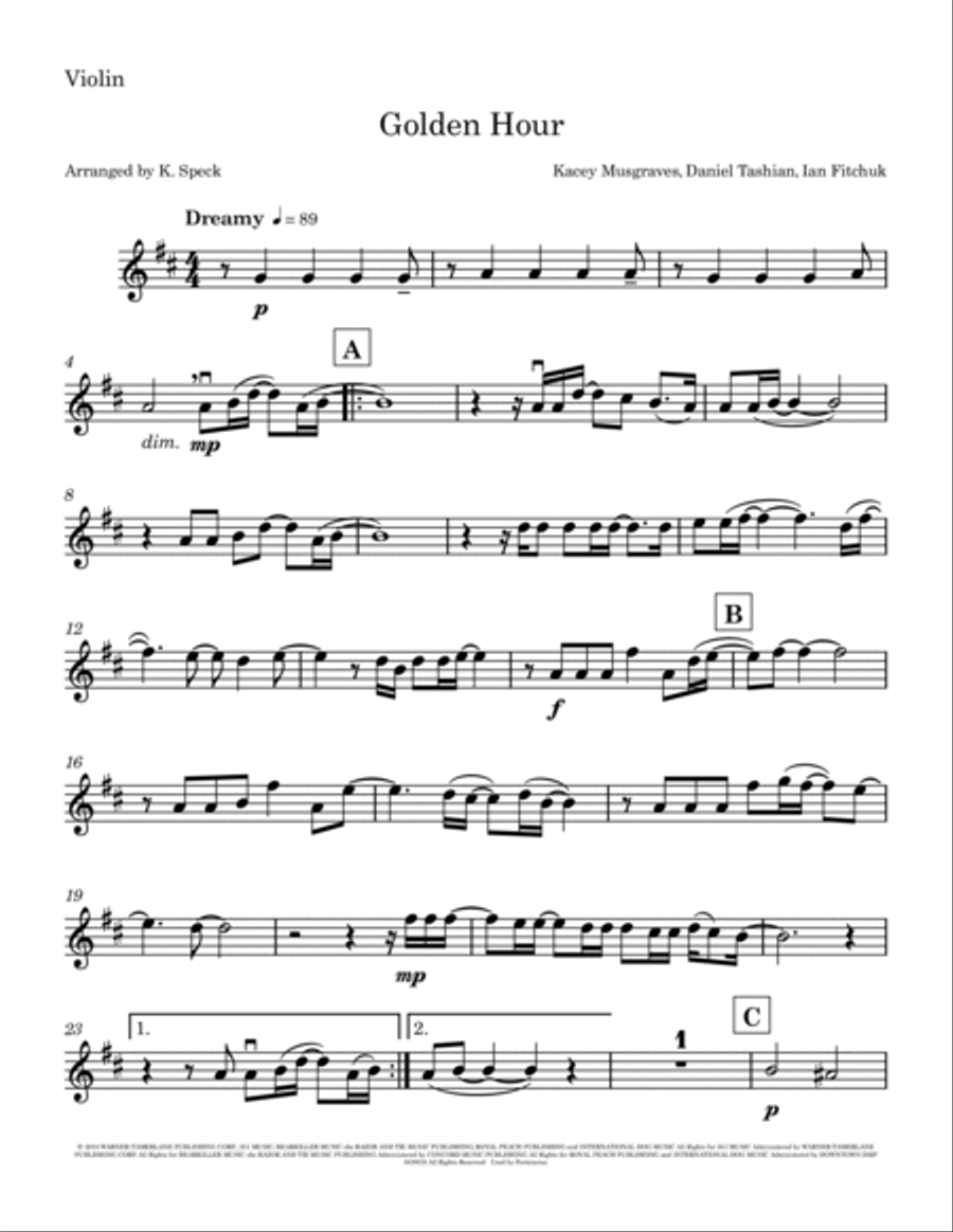 Golden Hour String Duet scores gallery preview page 3