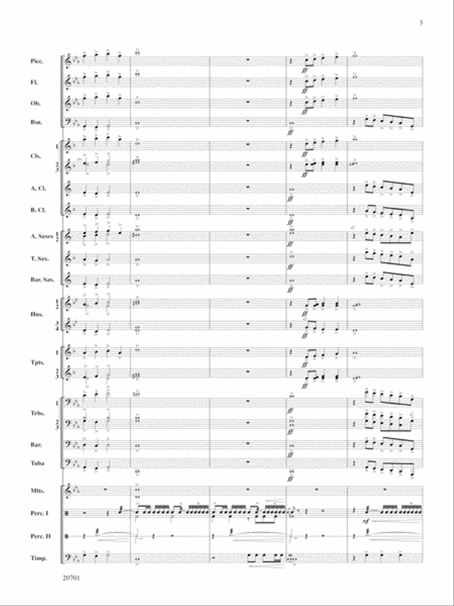 Lincoln Legend: Score Lincoln Legend: Score Concert Band scores gallery preview page 3