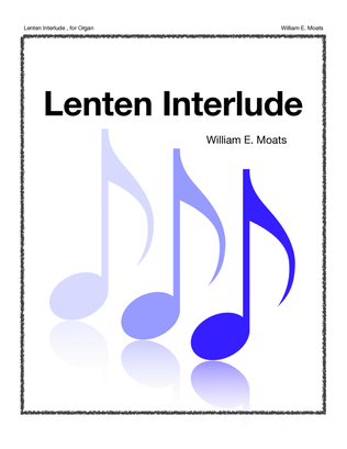 Book cover for Lenten Interlude