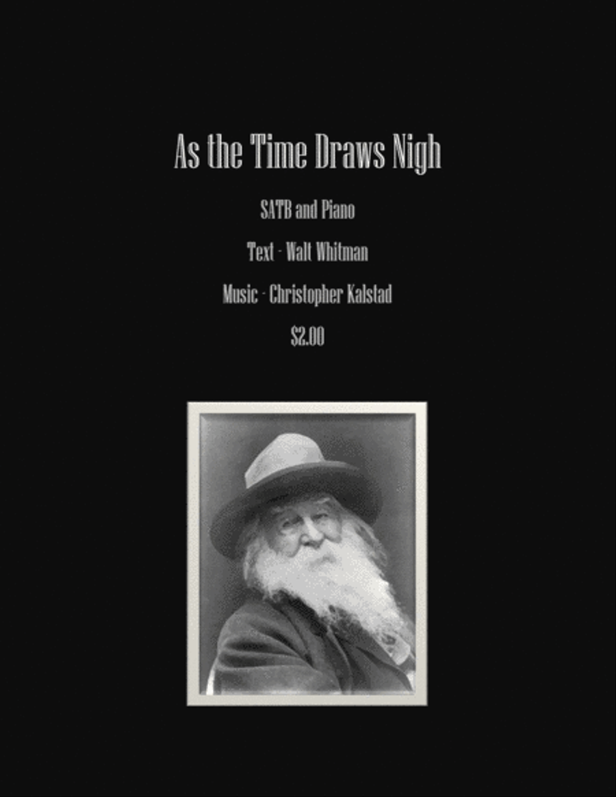 As the Time Draws Nigh (SATB and Piano) 4-Part scores gallery preview page 1