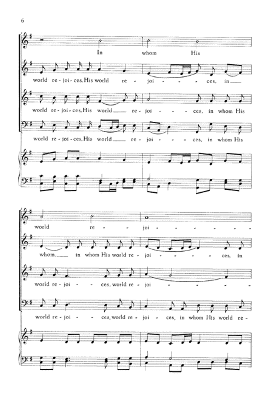 Now Thank We All Our God 4-Part scores gallery preview page 6