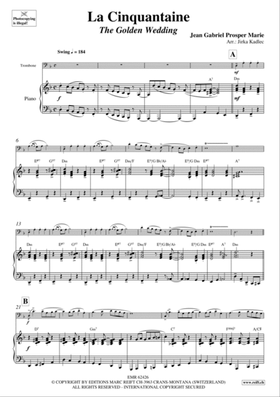 La Cinquantaine Piano Accompaniment scores gallery preview page 4