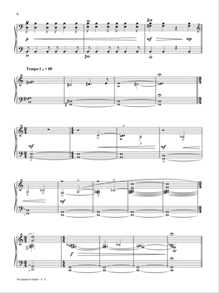 The Hobbit -- The Desolation of Smaug Piano, Vocal, Guitar scores gallery preview page 4