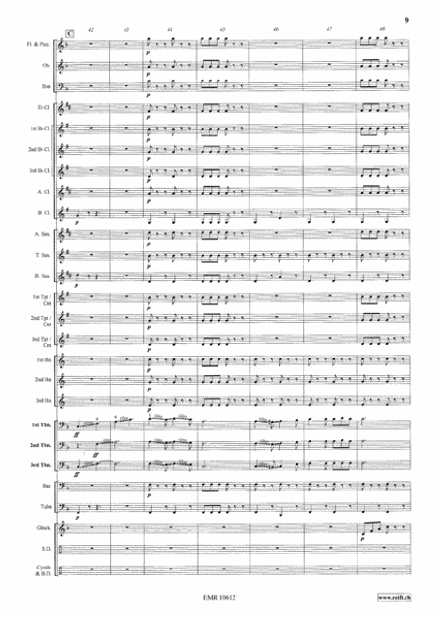 Trombone Party Trombone Party Concert Band scores gallery preview page 10