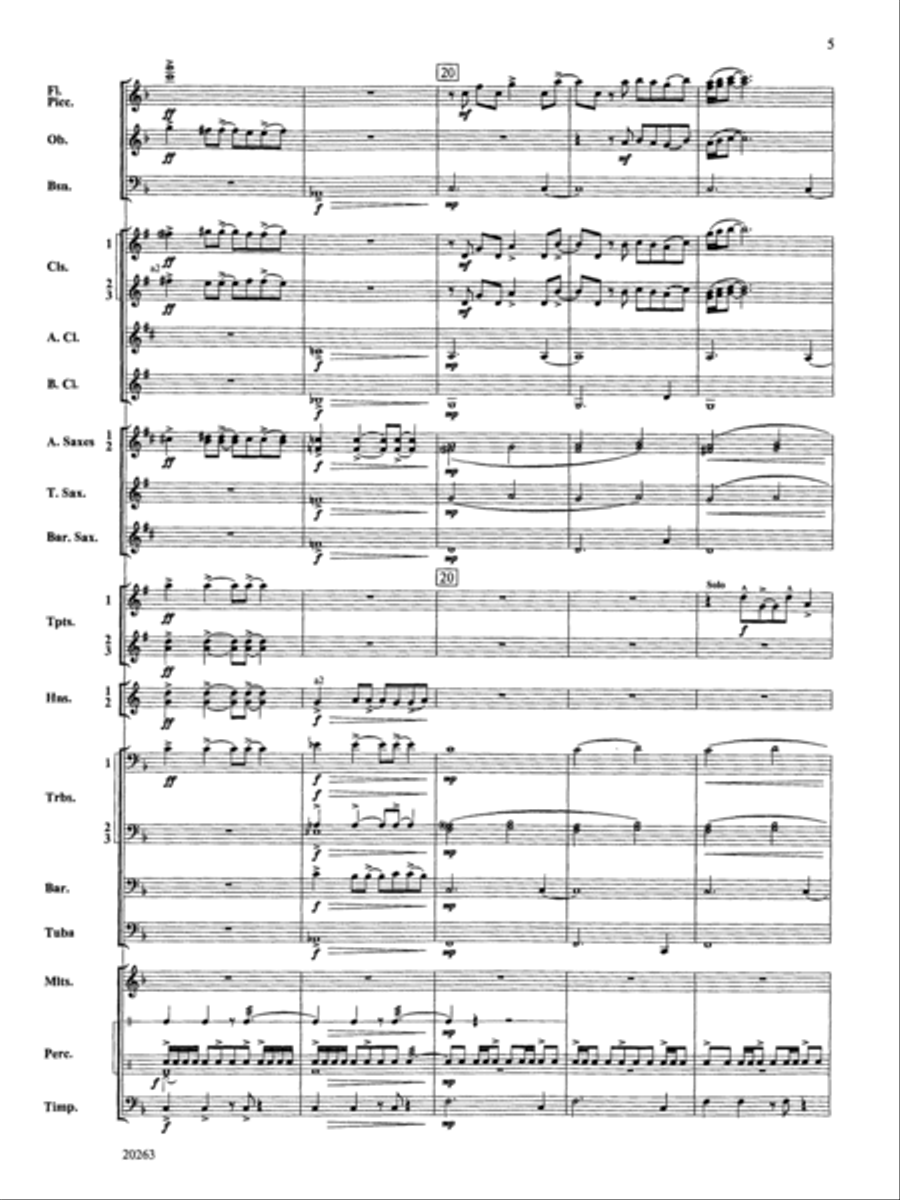 A Simple Celebration: Score Concert Band scores gallery preview page 5