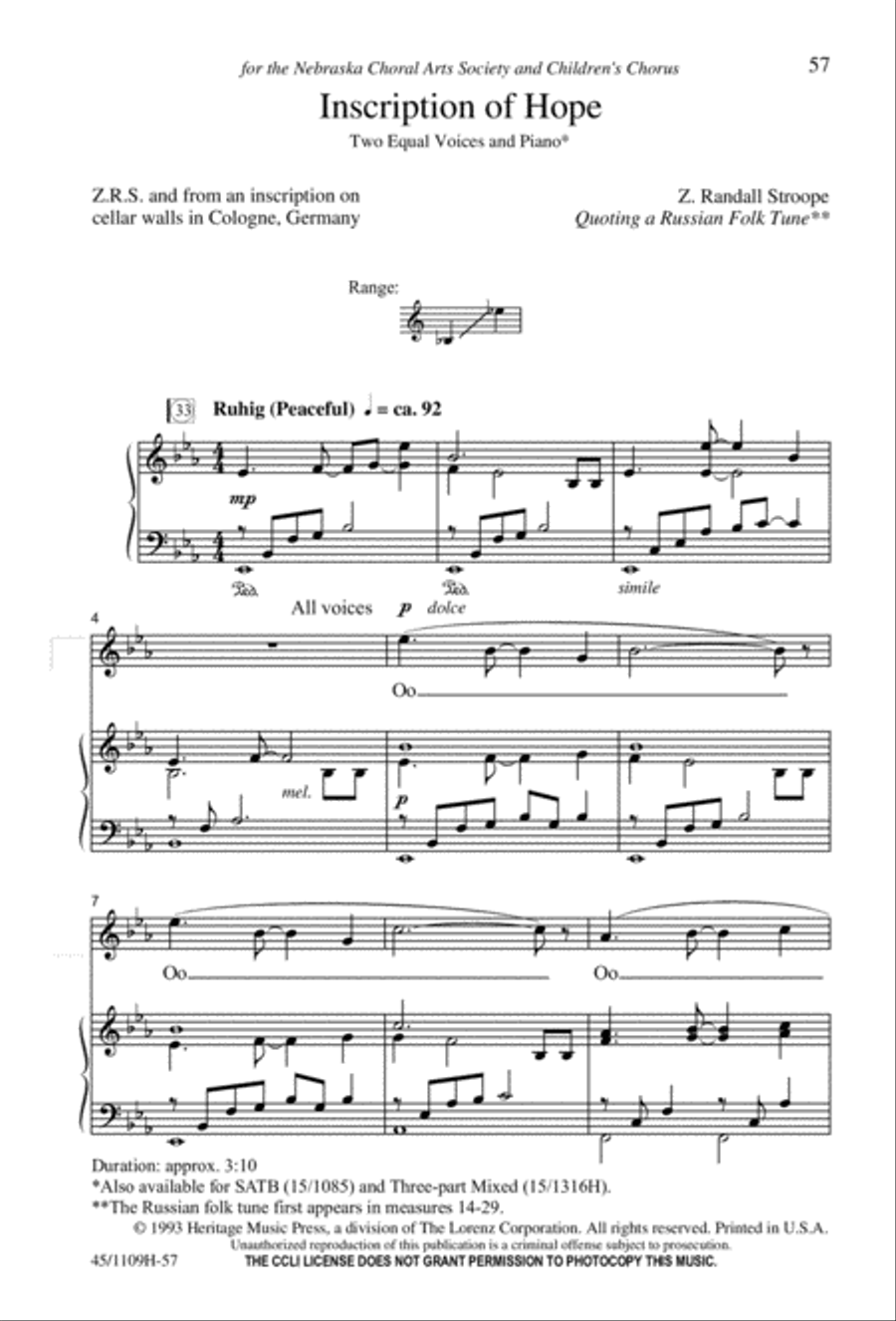 In Concert! for 2-part Choirs 2-Part scores gallery preview page 58