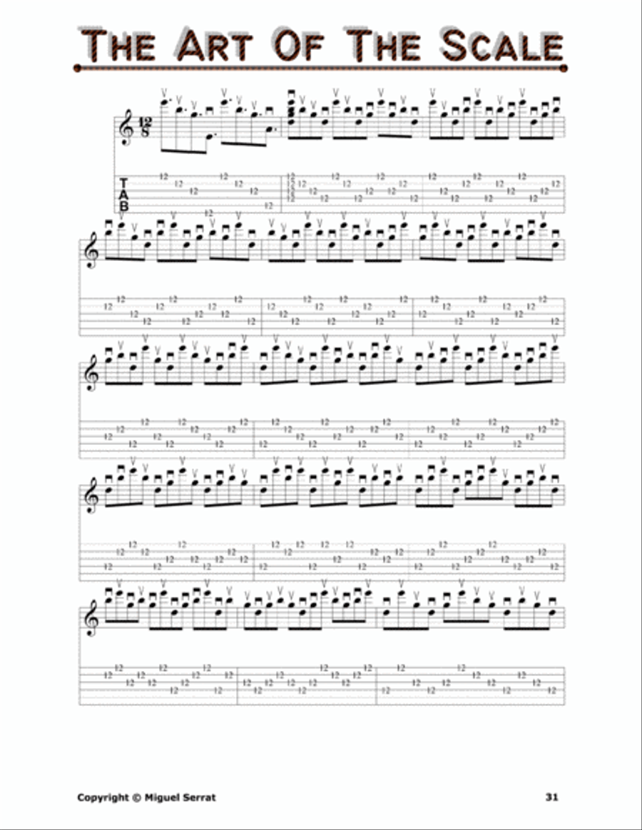 GUITAR PICKIN' AND SIGHT-READING MILESTONE [The Art Of The Major Scale], MS-0000-15