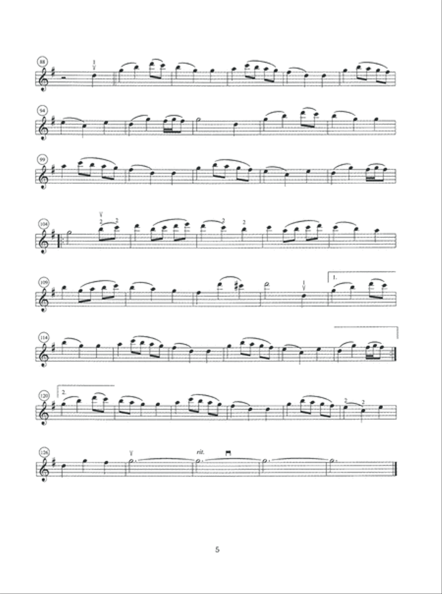 Old English Hymns for Violin Solo Violin Solo scores gallery preview page 6