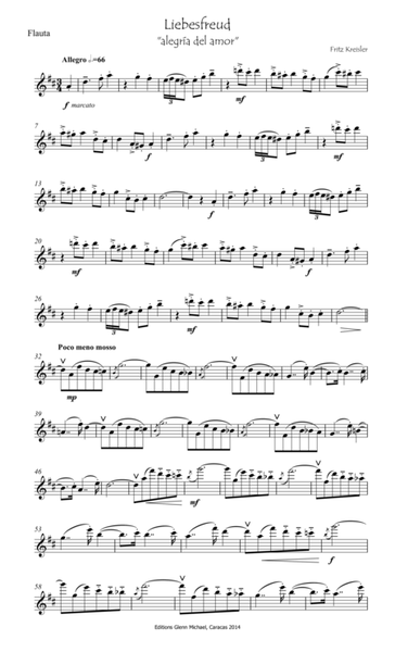 Liebesfreud for flute & piano image number null