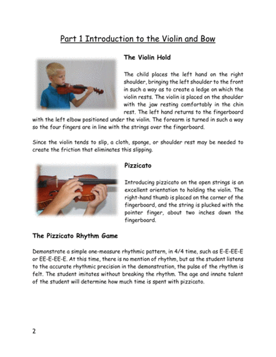 Teaching Violin to the Very Young Child, Vol. 1