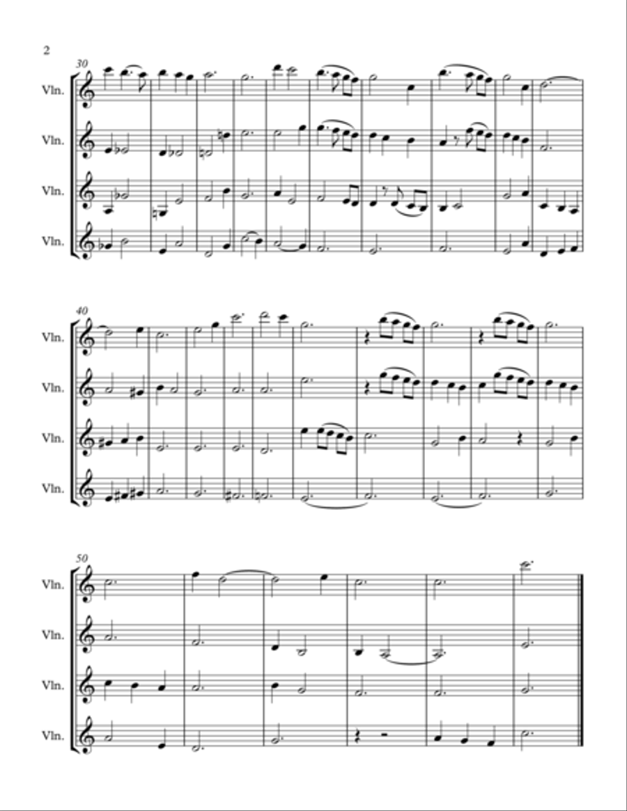 Moon River Moon River String Quartet scores gallery preview page 2