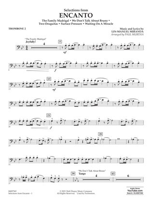 Selections from Encanto (arr. Paul Murtha) - Trombone 2