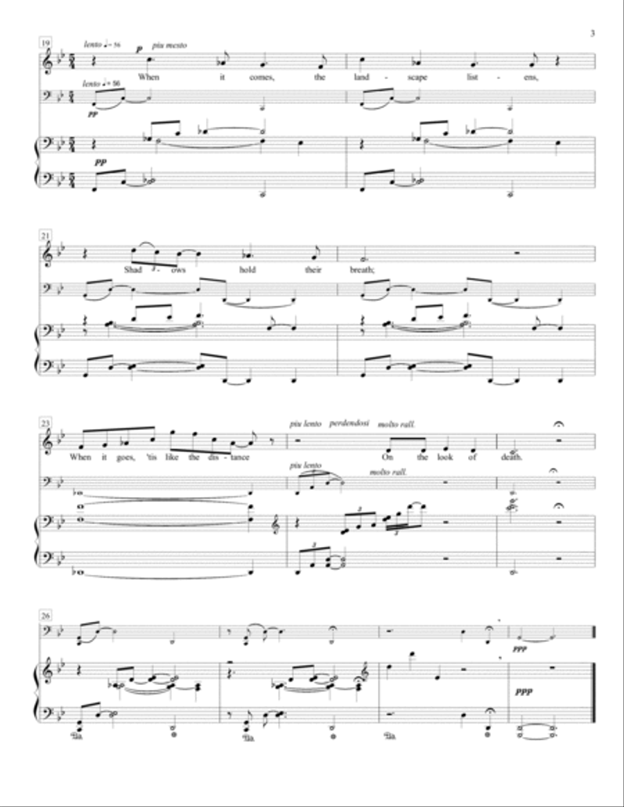 The Seasons: Four Poems of Emily Dickinson Voice scores gallery preview page 3