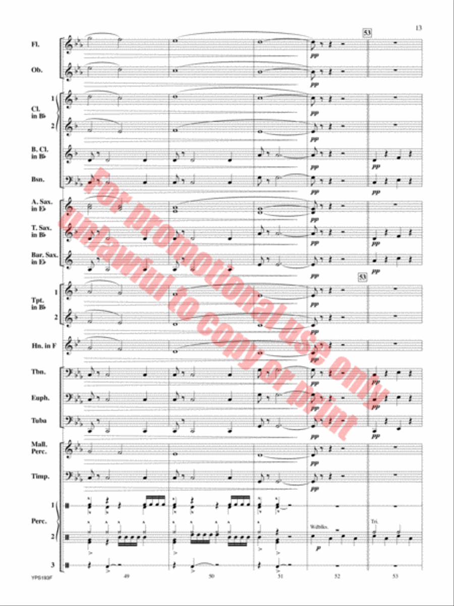 Midday Blues Concert Band scores gallery preview page 14