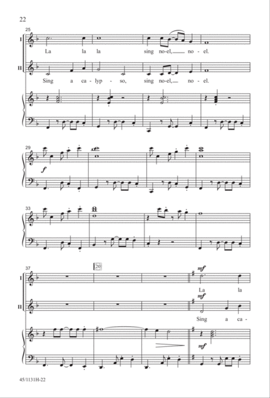 Singable Solutions for Winter Holidays 2-Part scores gallery preview page 22