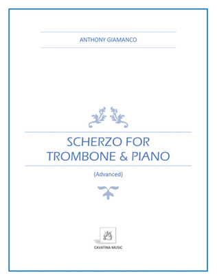 Book cover for Scherzo for Trombone and Piano