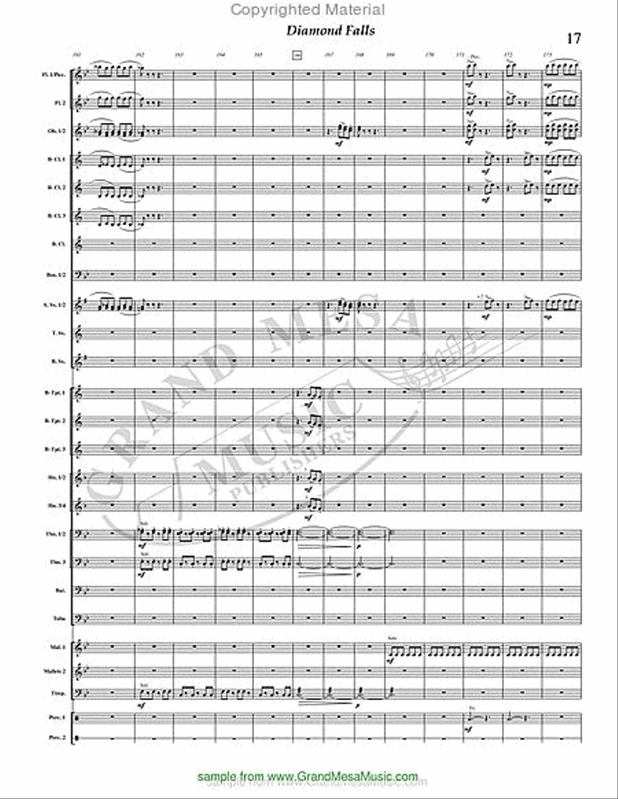Diamond Falls Concert Band scores gallery preview page 18