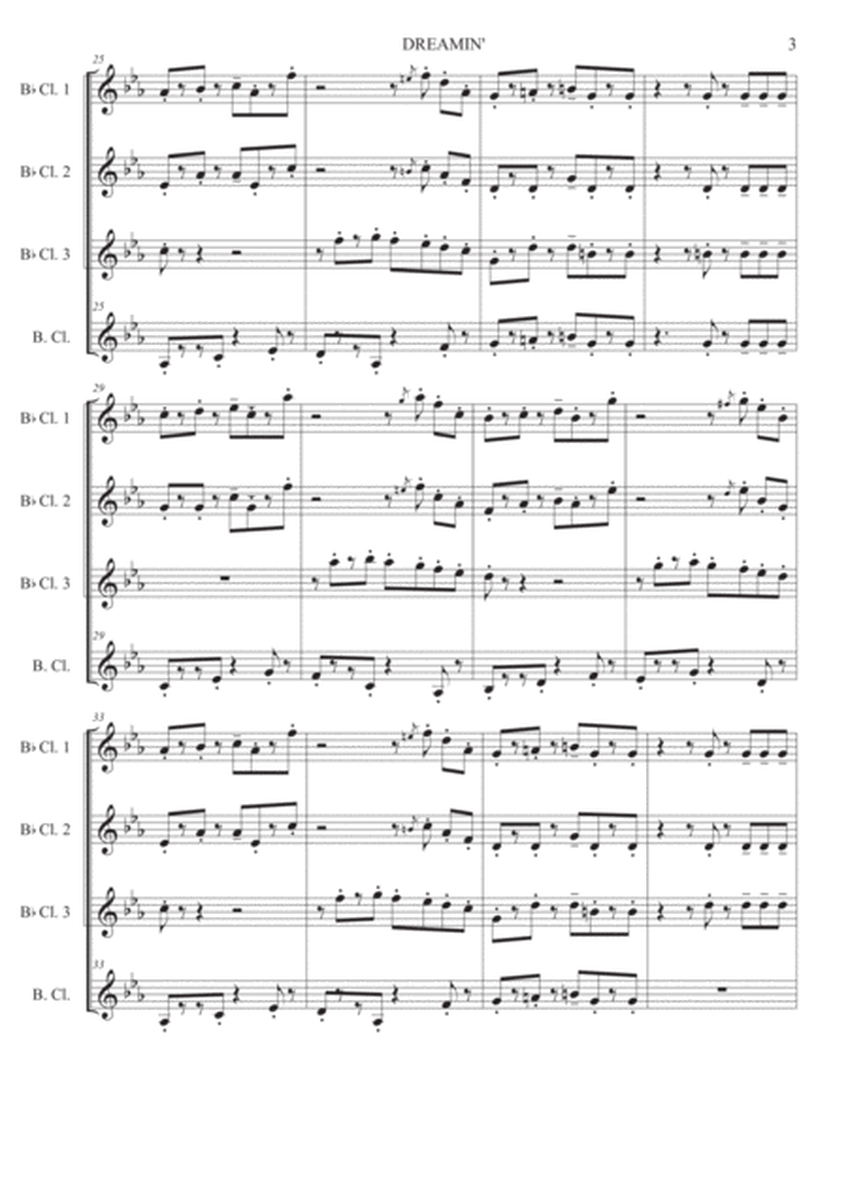 Dreamin - Clarinet quartet image number null