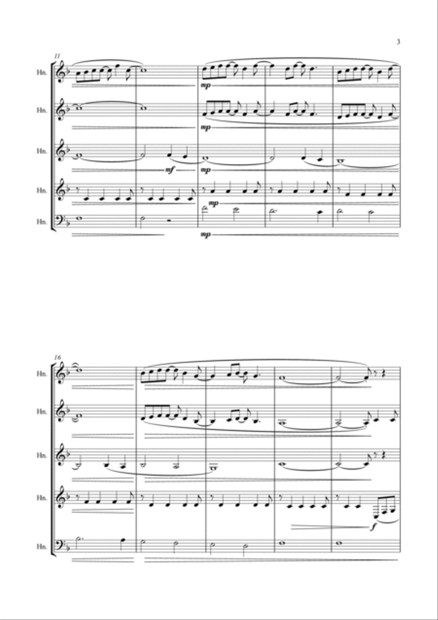 Forrest Gump - Main Title (feather Theme) Brass Ensemble scores gallery preview page 4