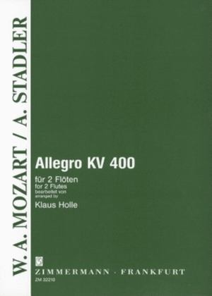 Book cover for Allegro KV 400