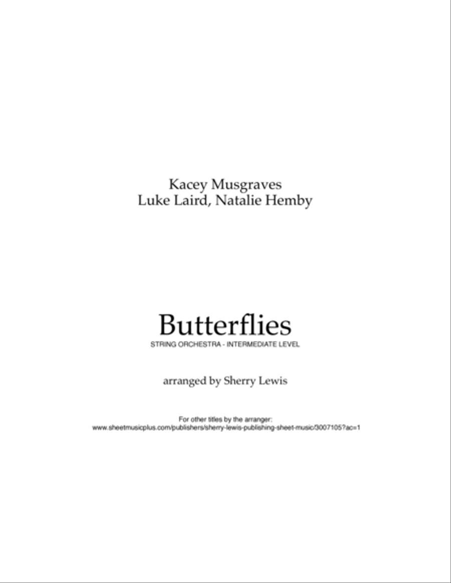 Butterflies String Quintet scores gallery preview page 2
