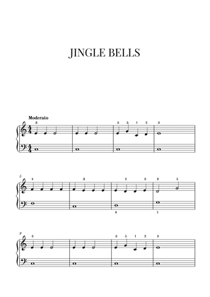 Book cover for Jingle Bells (Very easy/Beginner Piano)