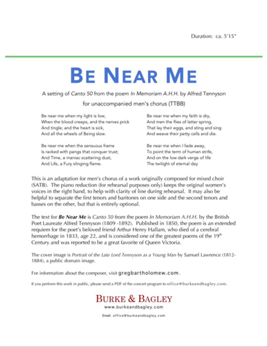 Be Near Me (TTBB) TTBB scores gallery preview page 2