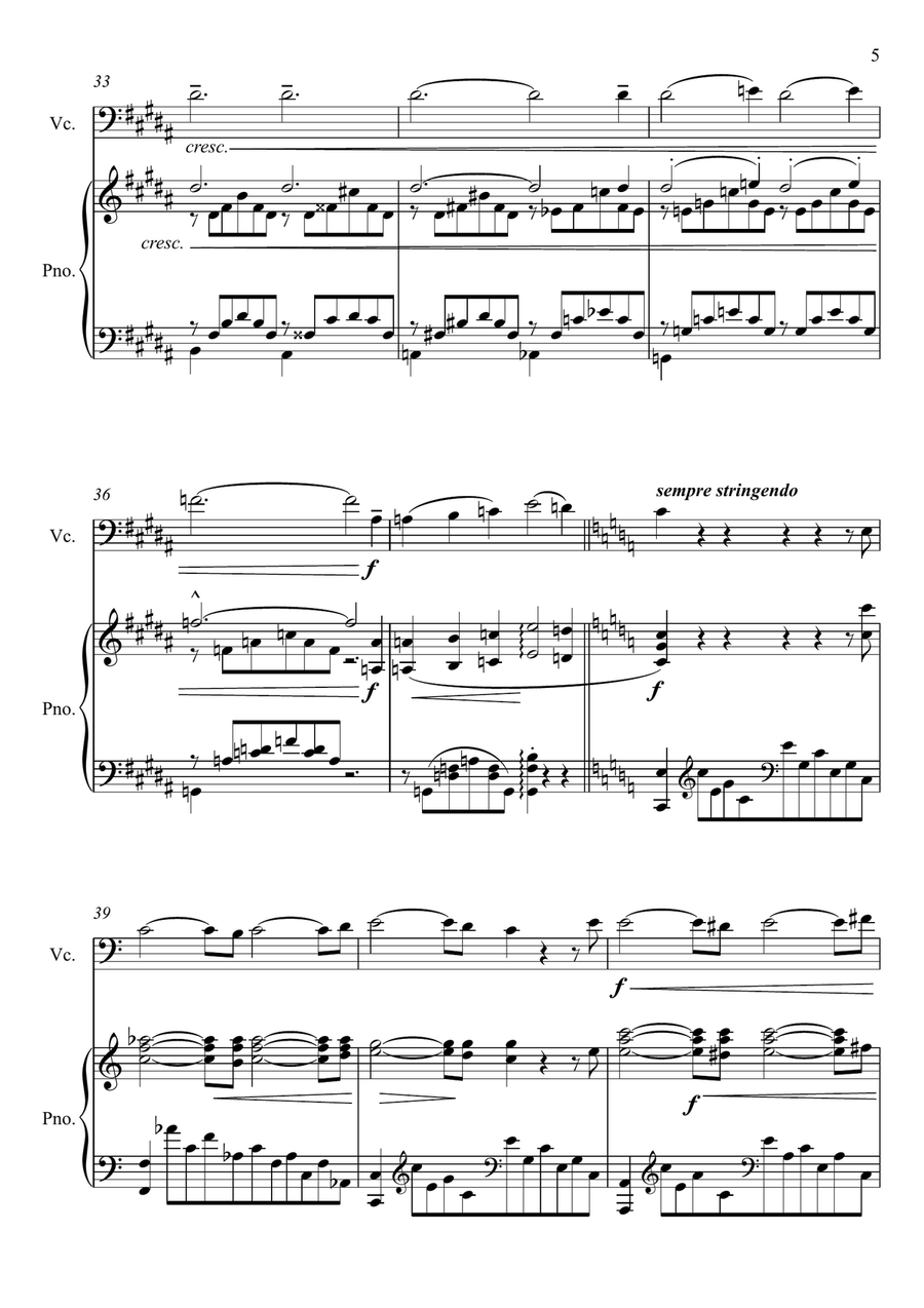 Franz Liszt - Liebestraum (Love Dream) Violoncello Solo Piano scores gallery preview page 5
