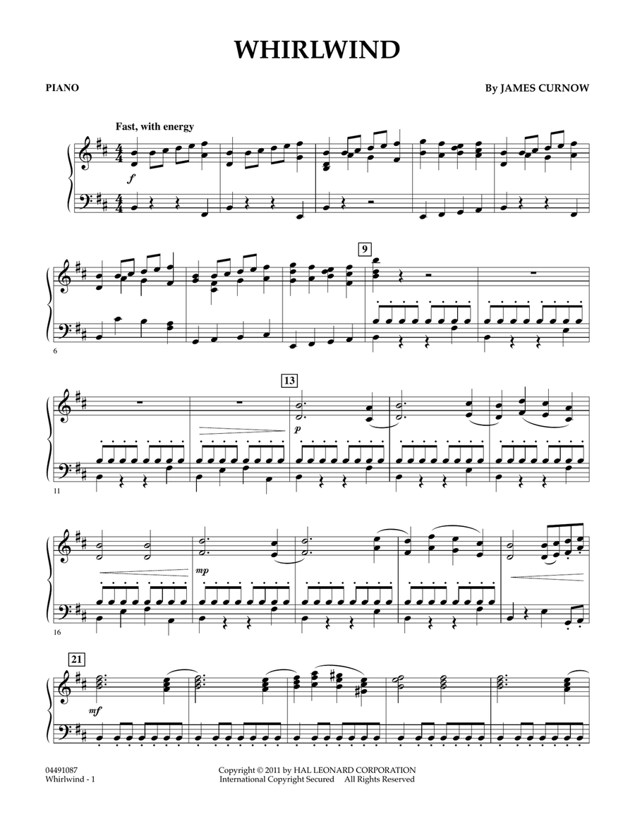 Whirlwind - Piano Orchestra scores gallery preview page 1