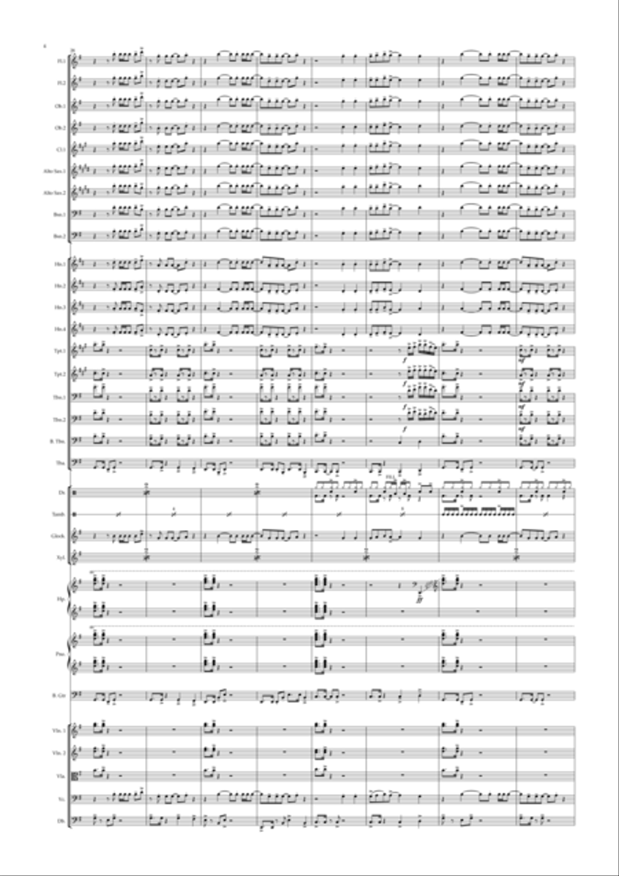 I Wanna Dance With Somebody Full Orchestra scores gallery preview page 4