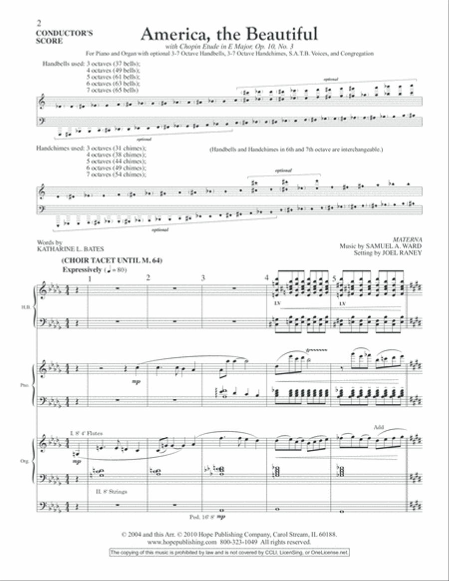 America, the Beautiful 4-Part scores gallery preview page 2