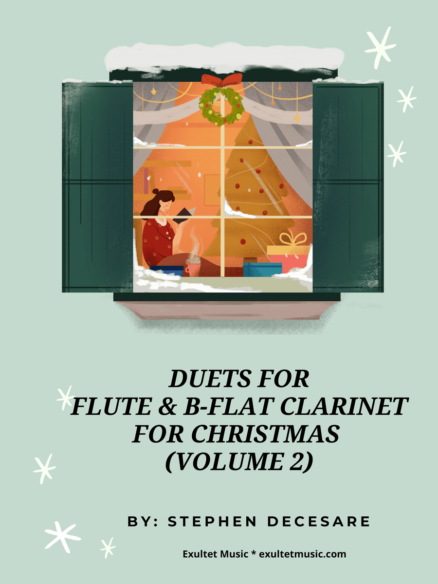 Duets for Flute and Bb-Clarinet for Christmas (Volume 2) Woodwind Duet scores gallery preview page 1