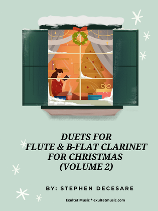 Book cover for Duets for Flute and Bb-Clarinet for Christmas (Volume 2)
