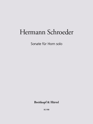 Sonata for Horn solo