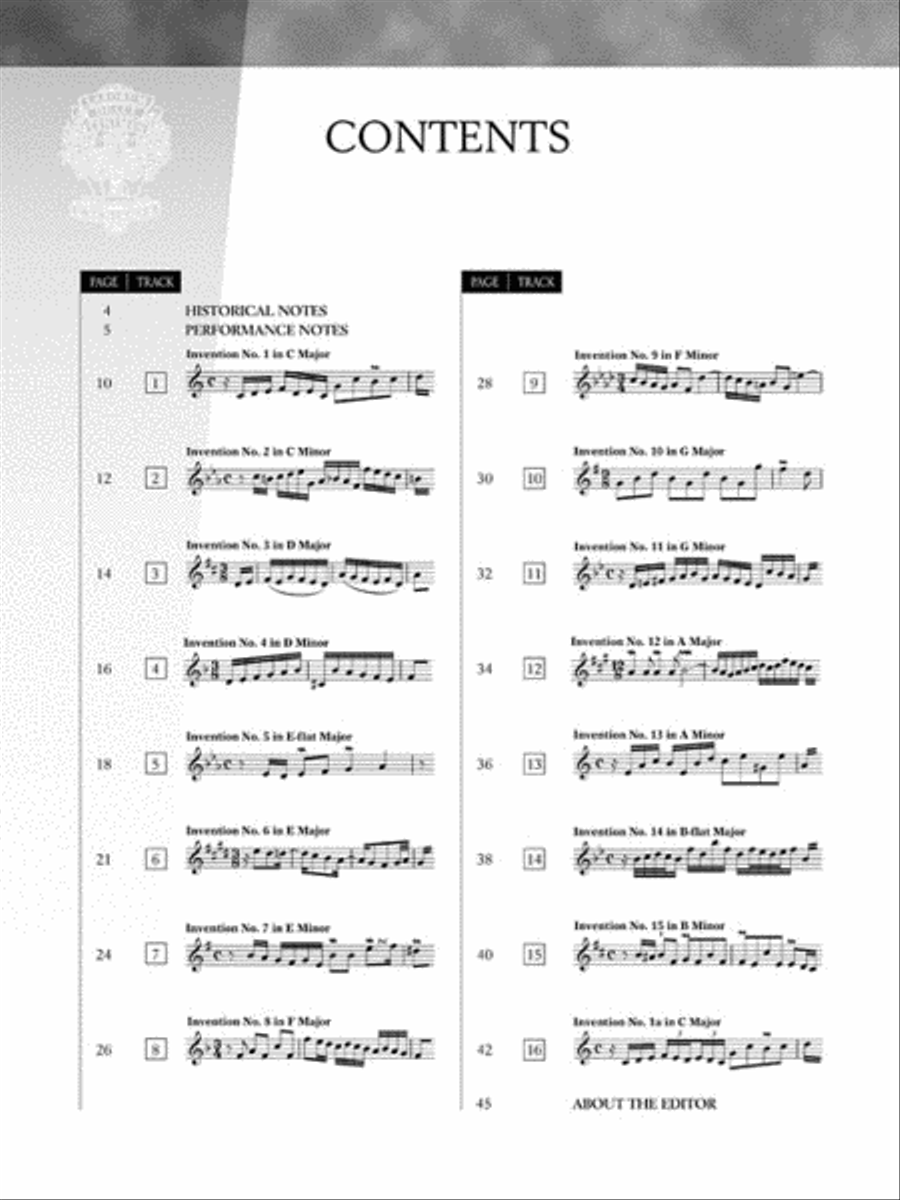 J.S. Bach – Two-Part Inventions Piano Solo scores gallery preview page 3