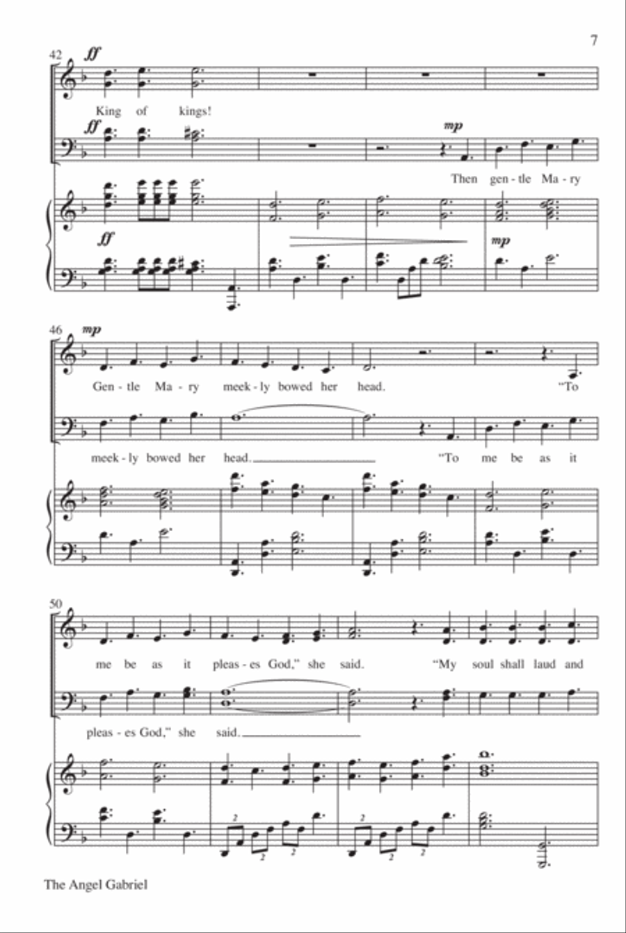 The Angel Gabriel 4-Part scores gallery preview page 8