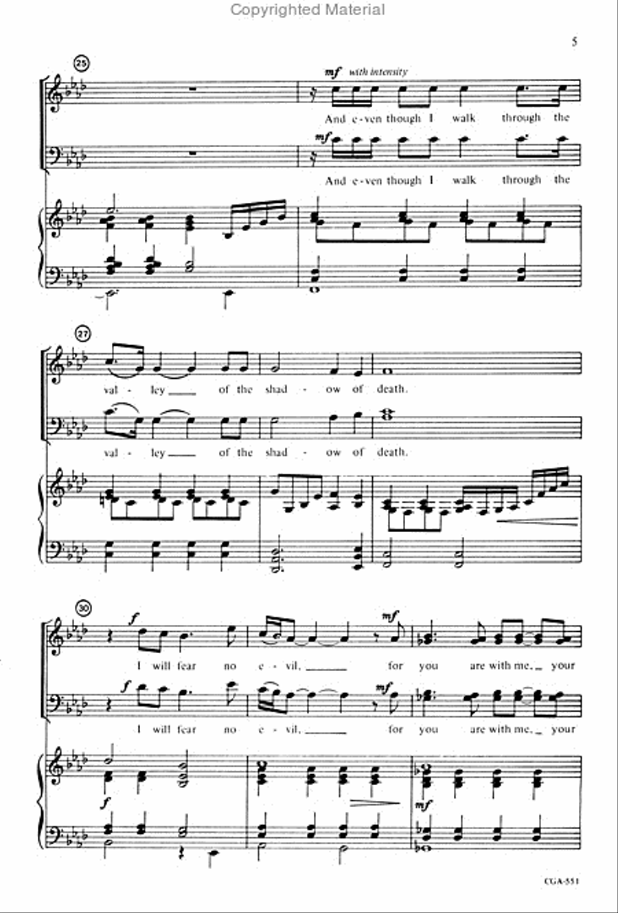 The Lord Is My Shepherd SATB
