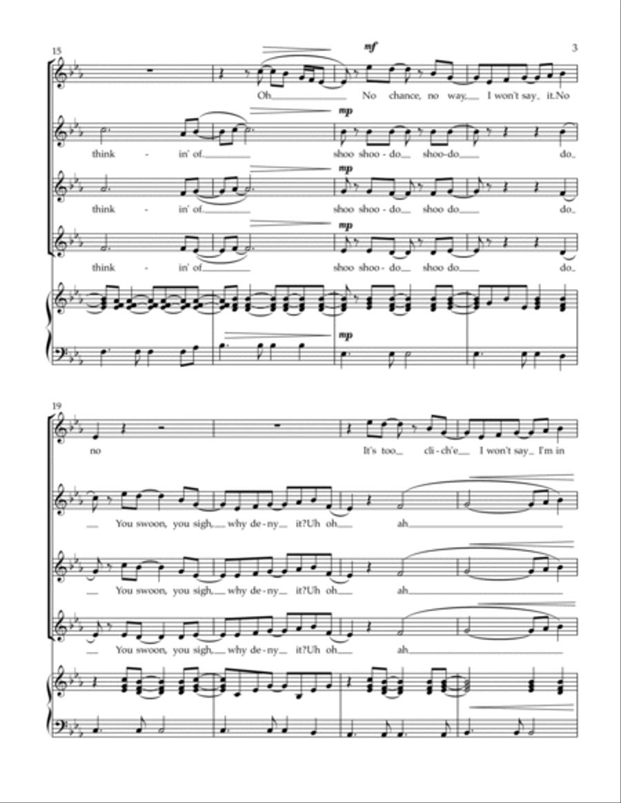 I Won't Say (i'm In Love) SSA scores gallery preview page 3