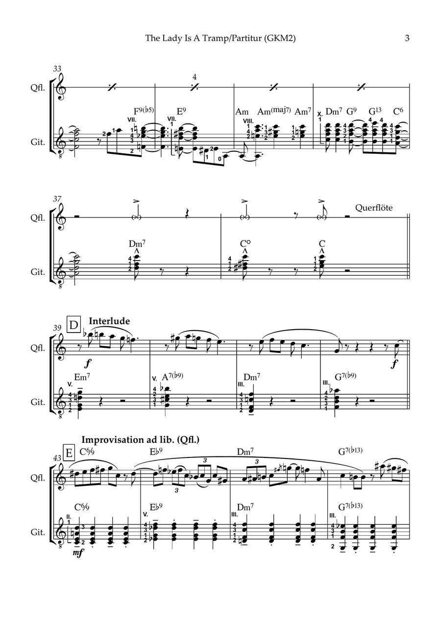 The Lady Is A Tramp The Lady Is A Tramp Flute scores gallery preview page 5